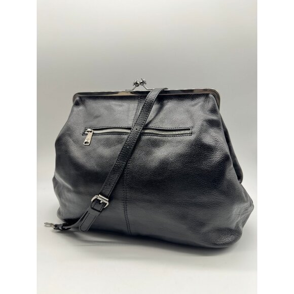 PATRICIA NASH Serafina leather large clutch crossbody + Dust bag - Black - Picture 10 of 16